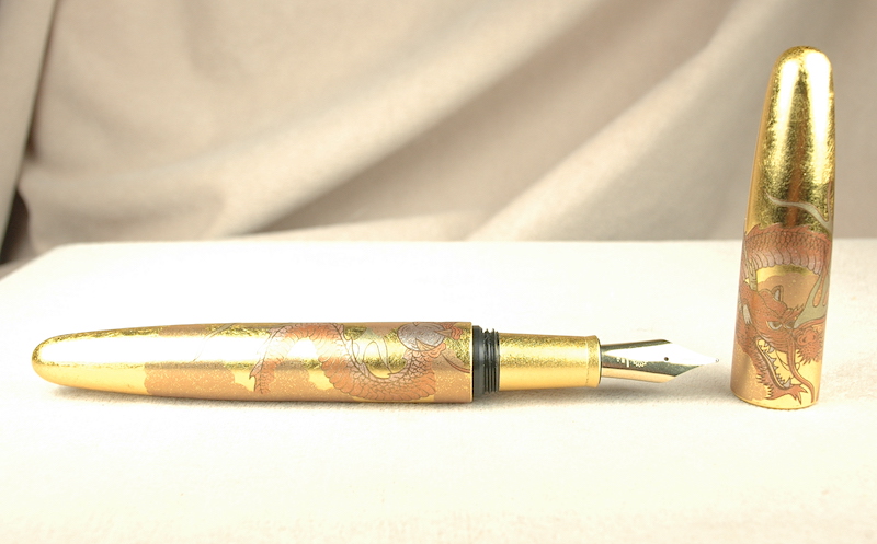 Pre-Owned Pens: 6617: Wancher: Dream Pen Rising Sun Maki-e